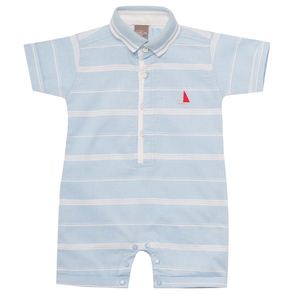 Baby boy hot sale collared romper